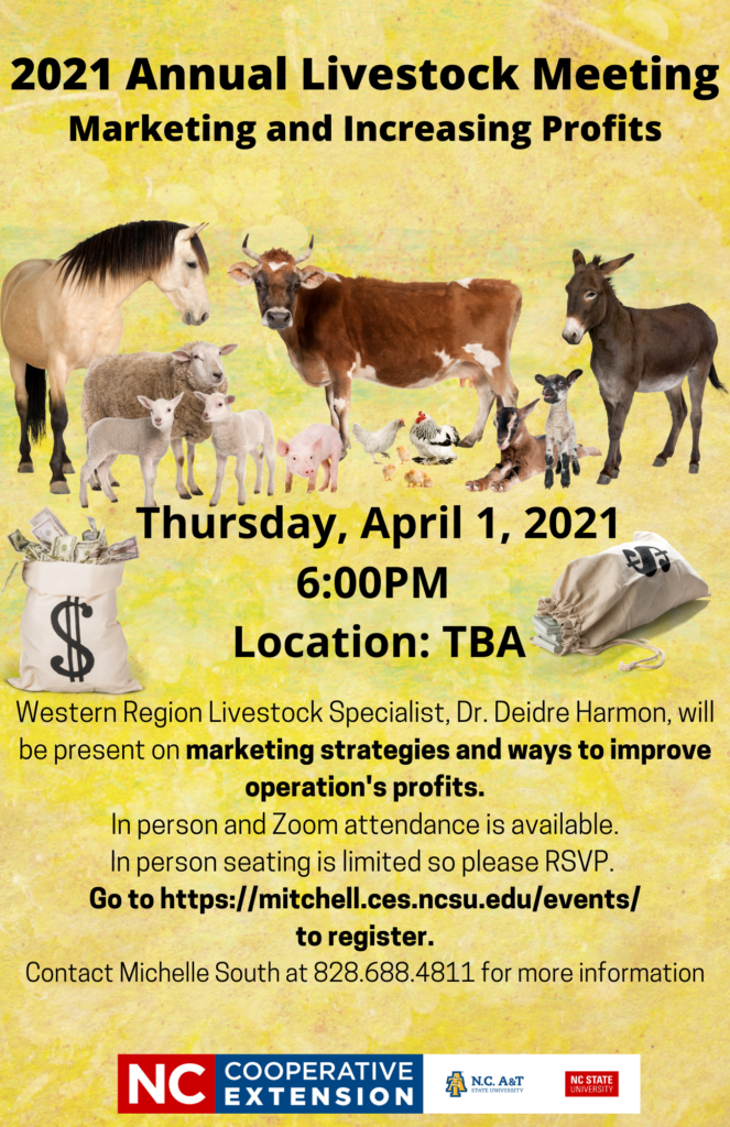 2021 Annual Livestock Meeting Flyer